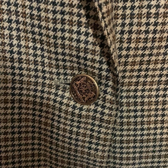 Vintage 80s Oversized Houndstooth Blazer Alice Stuart Petite, Made in USA - Picture 5 of 9